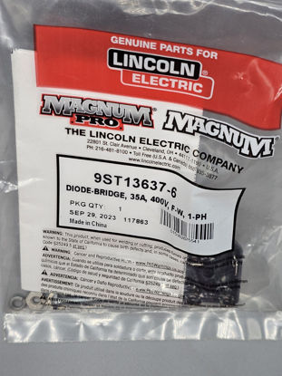 Picture of Lincoln Electric - 9ST13637-6, T13637-6 - DIODE-BRIDGE, 35A, 400V, F-W, 1-PH